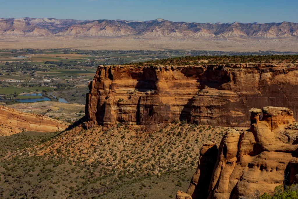 colorado national monument overlooking grand junction